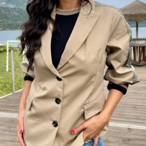 Souvenir- Giacca doppiopetto bicolore - J35Y0072