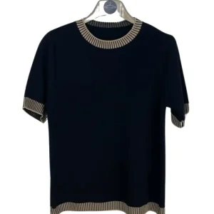 Red Carpet Roma - Maglia girocollo in filo nido d ape  - WX24001ASH