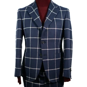 ABITO BLU INVERNALE A QUADRI