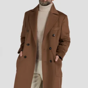 Cappotto Doppiopetto In Cashmere Loro Piana Cammello