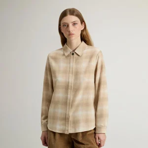 Camicia in misto lana