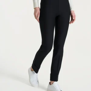 Pantalone slim dritto in Compact - Nero