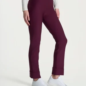 Pantalone slim dritto in Compact - Fig