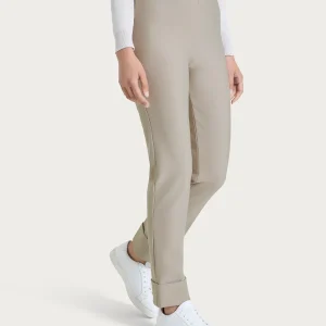 Pantalone slim dritto in Compact - String