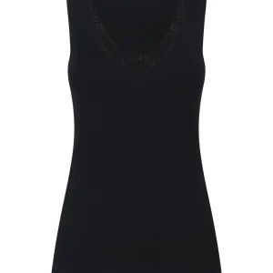 Sintonia - Canottiera in tessuto doubleface - Nero