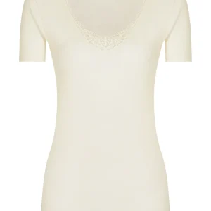 Sintonia - Maglietta in tessuto doubleface - B.co Lana