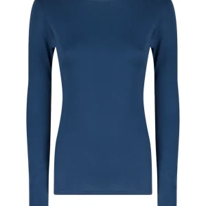 Maglietta girocollo in Thermo Cotton - Indaco