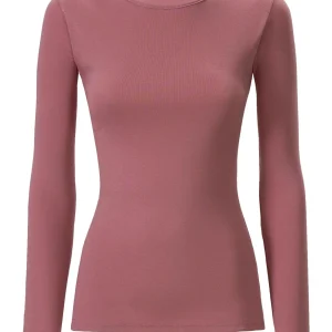 Maglietta girocollo in Thermo Cotton - Rosa Antico