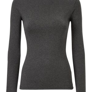 Maglietta girocollo in Thermo Cotton - Ardesia Mel.