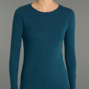 Maglietta girocollo in Thermo Cotton - Reflecting Pond