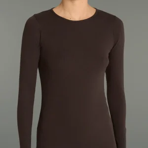 Maglietta girocollo in Thermo Cotton - Chocolate Torte