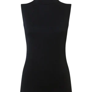 Smanicato a collo alto in Thermo Cotton - Nero