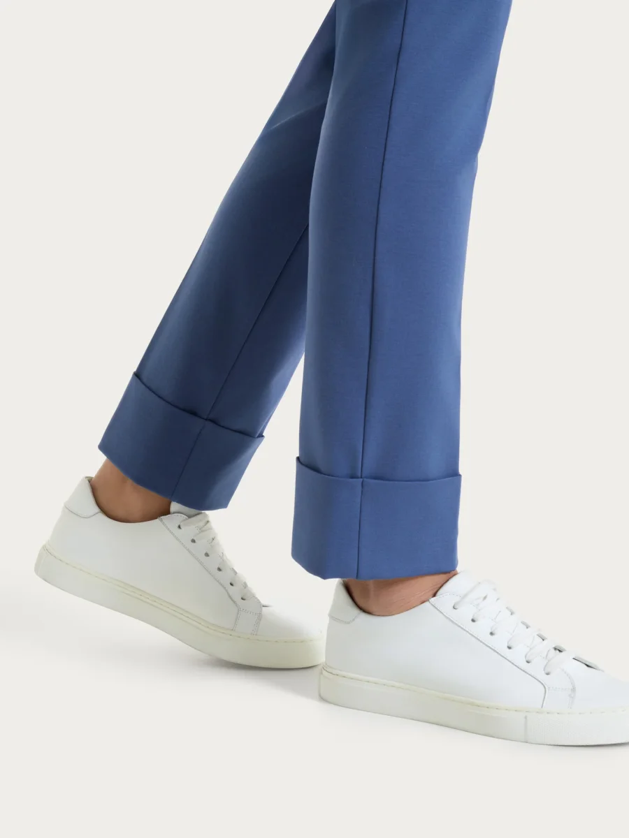 Pantalone slim dritto in Compact Light - Oceana - immagine 5