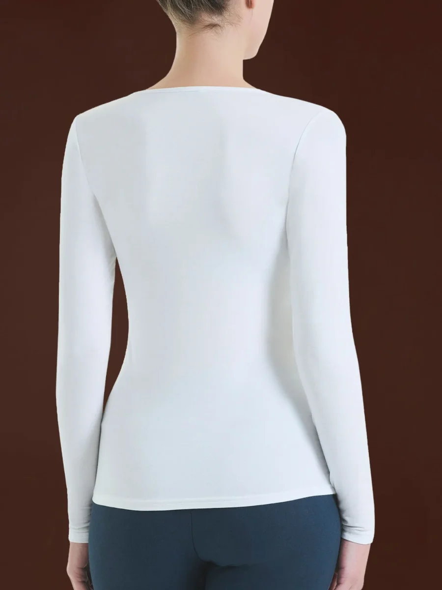 Maglietta girocollo in Eco Viscosa - Vapore Mel. - immagine 4