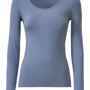 Maglietta girocollo in Eco Viscosa - Fluorite