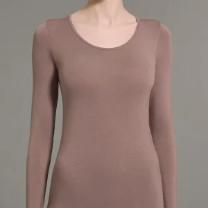 Maglietta girocollo in Eco Viscosa - Pine Bark