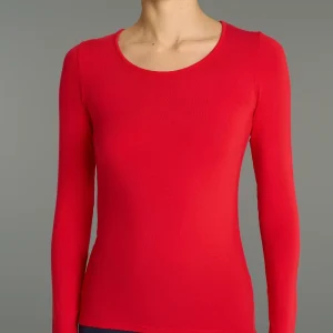 Maglietta girocollo in Eco Viscosa - Salsa