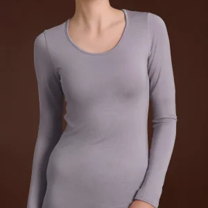 Maglietta girocollo in Eco Viscosa - Thistle