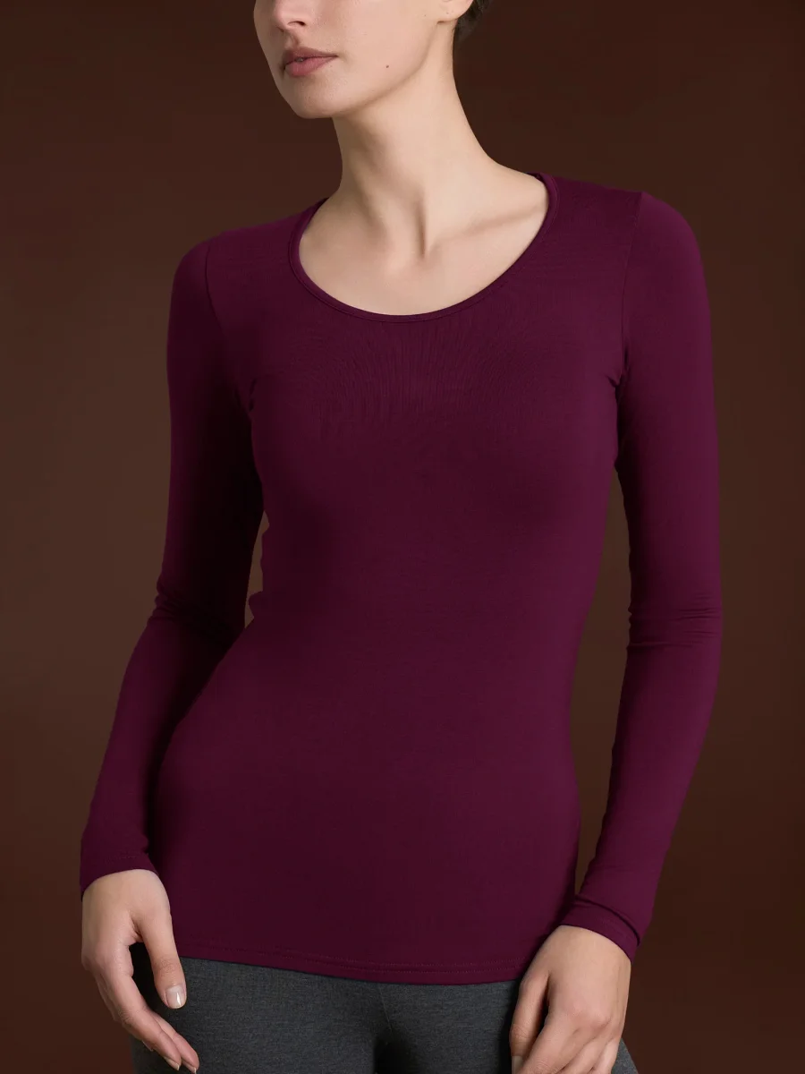 Maglietta girocollo in Eco Viscosa - Fig - immagine 2