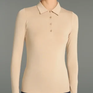 Polo in Eco Viscosa - Irish Cream
