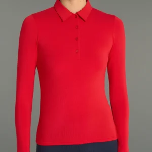 Polo in Eco Viscosa - Salsa