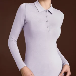 Polo in Eco Viscosa - Thistle