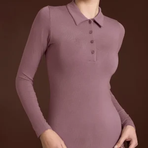 Polo in Eco Viscosa - Lilas