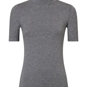 Maglietta collo alto in Eco Viscosa - Vapore Mel.