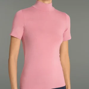 Maglietta collo alto in Eco Viscosa - Clivia