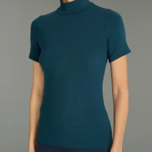 Maglietta collo alto in Eco Viscosa - Reflecting Pond