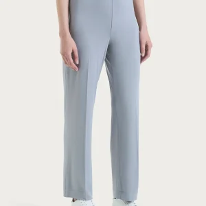 Pantalone ampio in jersey di viscosa crêpe - Ultimate Gray