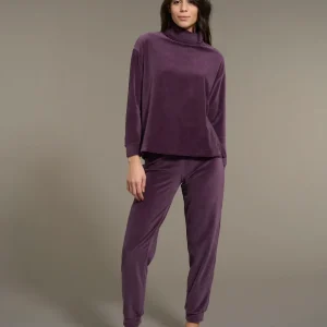 Tuta con collo a vulcano in ciniglia - Plum Perfect