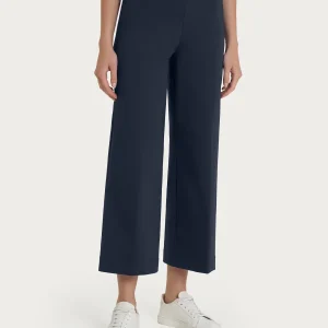 Pantalone ampio alla caviglia in Satin Power - Bleu