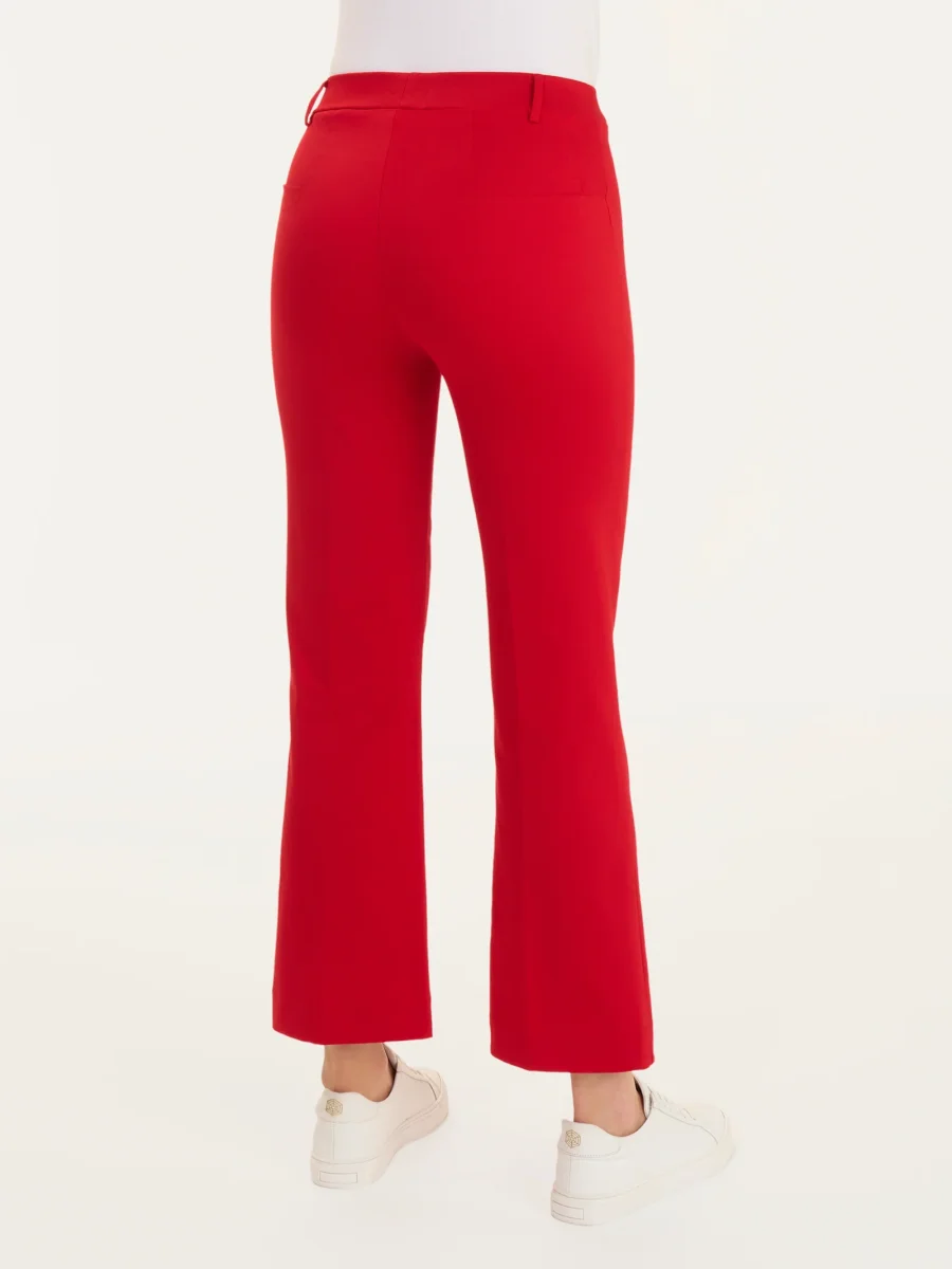 Pantalone flare alla caviglia in Satin Power - Salsa - immagine 3