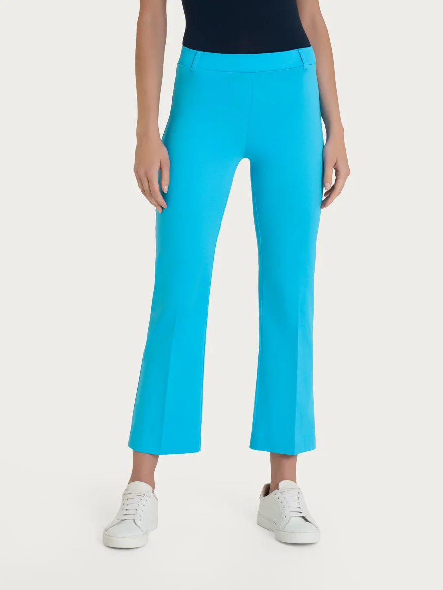 Pantalone flare alla caviglia in Satin Power - Aquarius - immagine 2