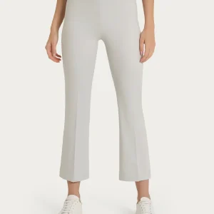 Pantalone flare alla caviglia in Satin Power - Dawn Blue