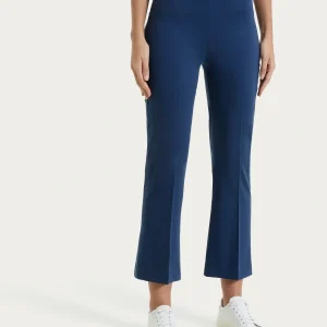 Pantalone flare alla caviglia in Satin Power - Oceana