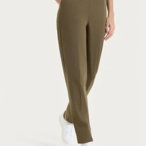 Pantalone a carota con tasche in Compact Light  - Dark Olive