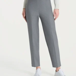 Pantalone a carota in Compact  - Grigio Mel.