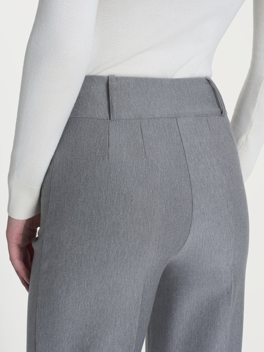 Pantalone a carota in Compact - Grigio Mel. - immagine 4