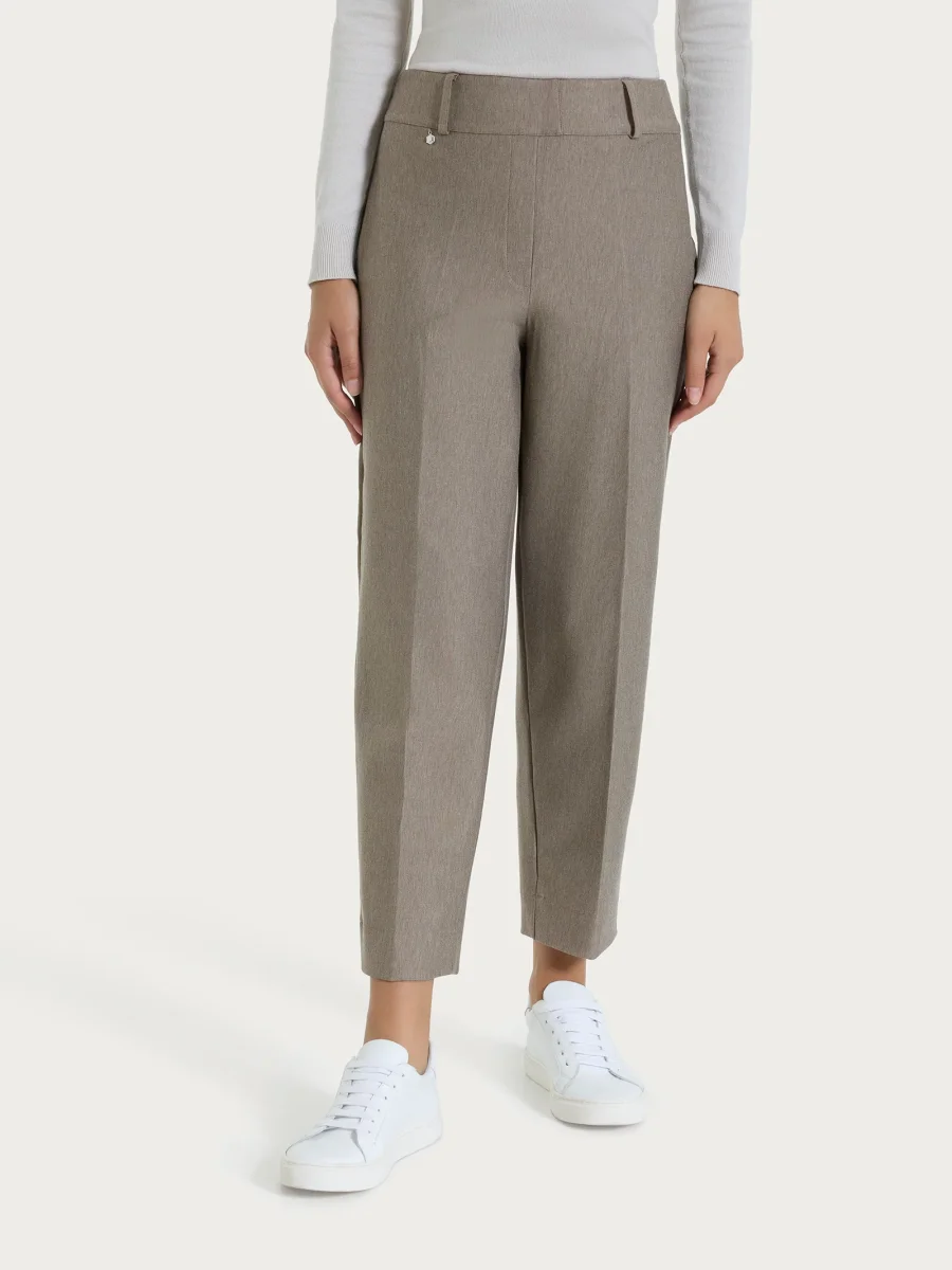 Pantalone a carota in Compact - Glace' Mel.