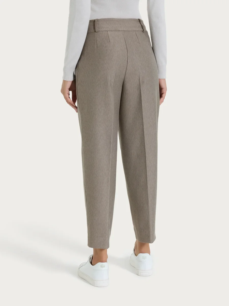 Pantalone a carota in Compact - Glace' Mel. - immagine 3