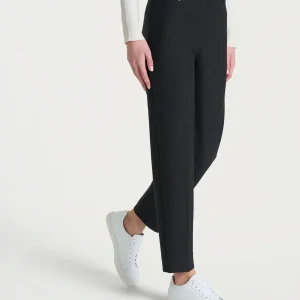 Pantalone a carota in Compact  - Oscuro Mel.