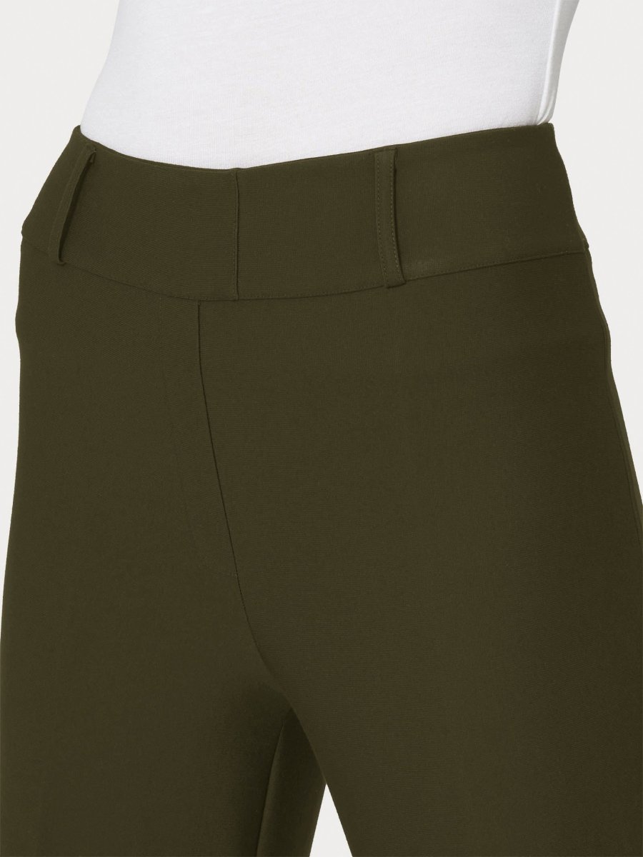 Pantalone a carota in Compact - Dark Olive - immagine 4