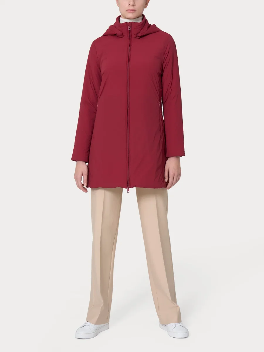 Piumerino lungo 150 grammi imbottito in lana con cappuccio - Pine Bark - immagine 4