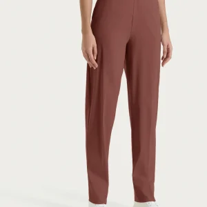 Pantalone a carota con tasche in Super Fresh - Cappuccino