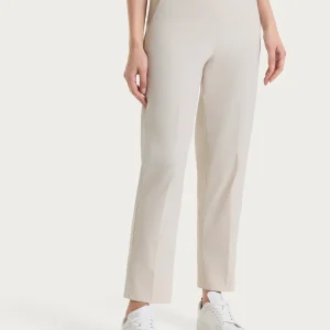 Pantalone a carota con tasche in Super Fresh - Champignon