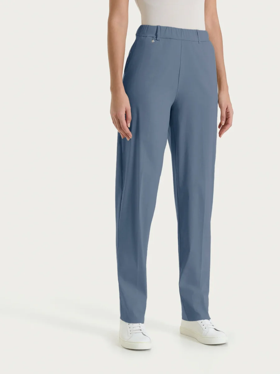 Pantalone a carota con tasche in Super Fresh - Turbulence - immagine 2