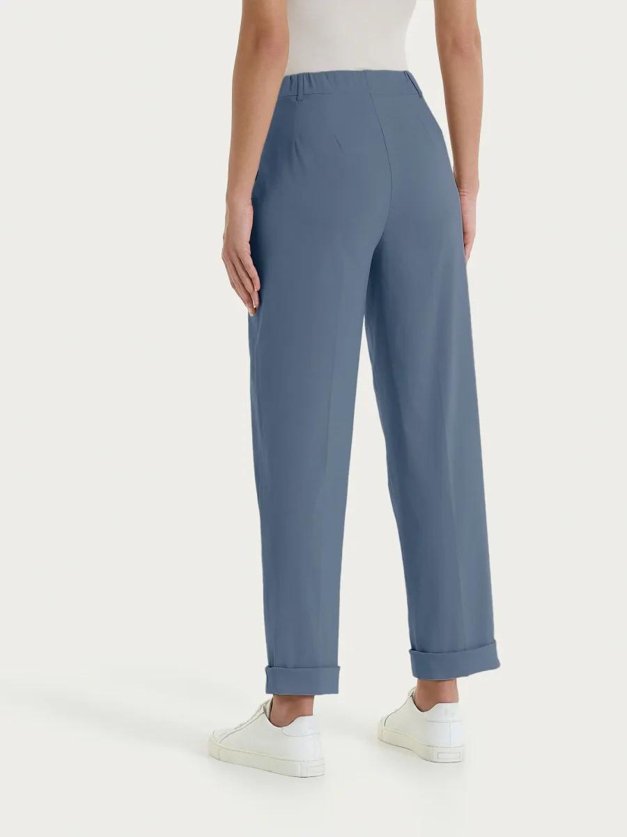 Pantalone a carota con tasche in Super Fresh - Turbulence - immagine 5