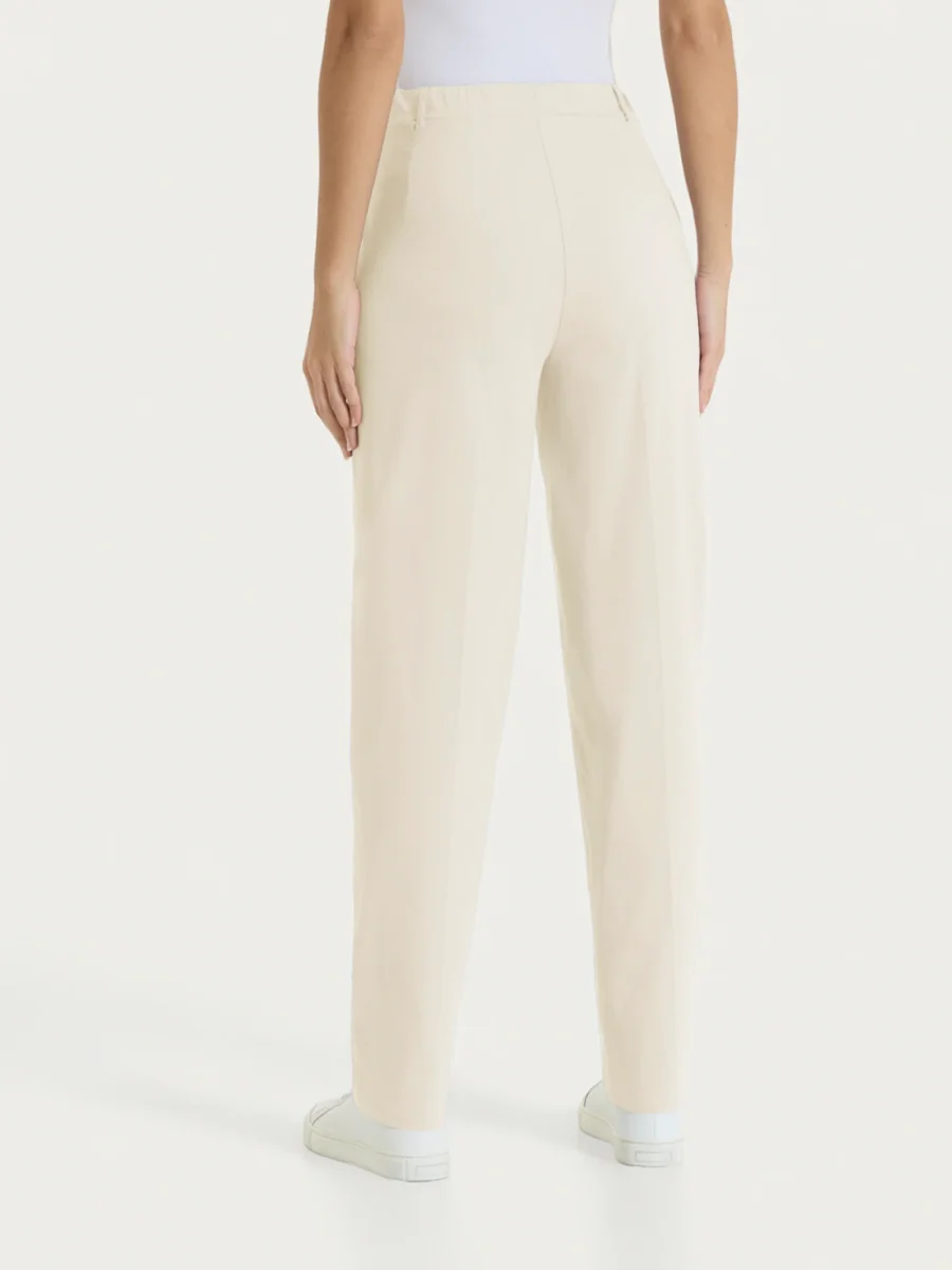 Pantalone a carota con tasche in Super Fresh - Whitecap Gray - immagine 4